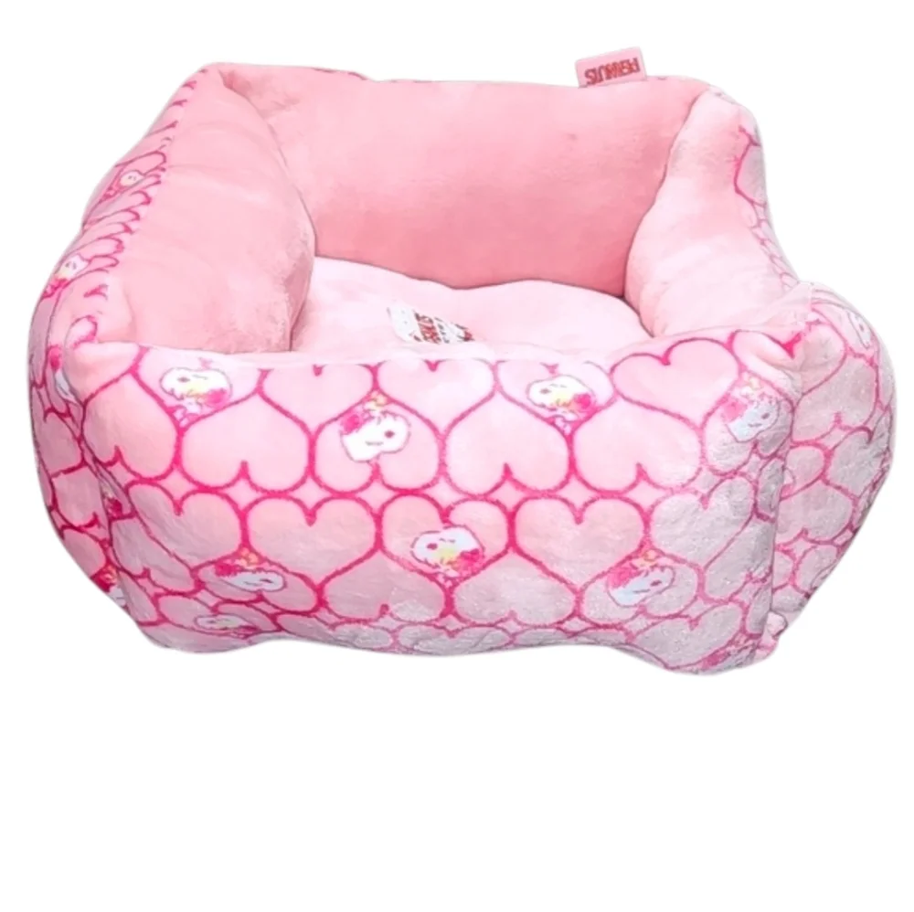Peanuts Snoopy Valentine's Day Pink Heart Cat Dog Pet Bed New with Tags